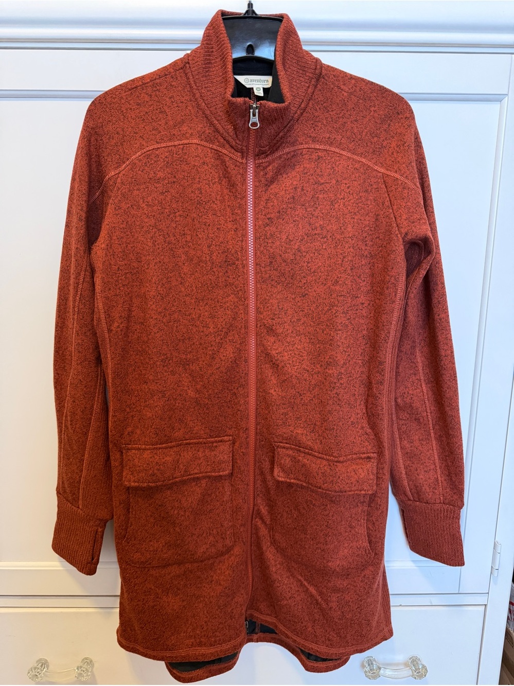 Aventura Perfect Fleece Jacket — Rust Brown NWT
